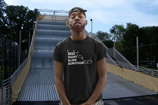 giant slide detroit survivor belle isle t-shirt