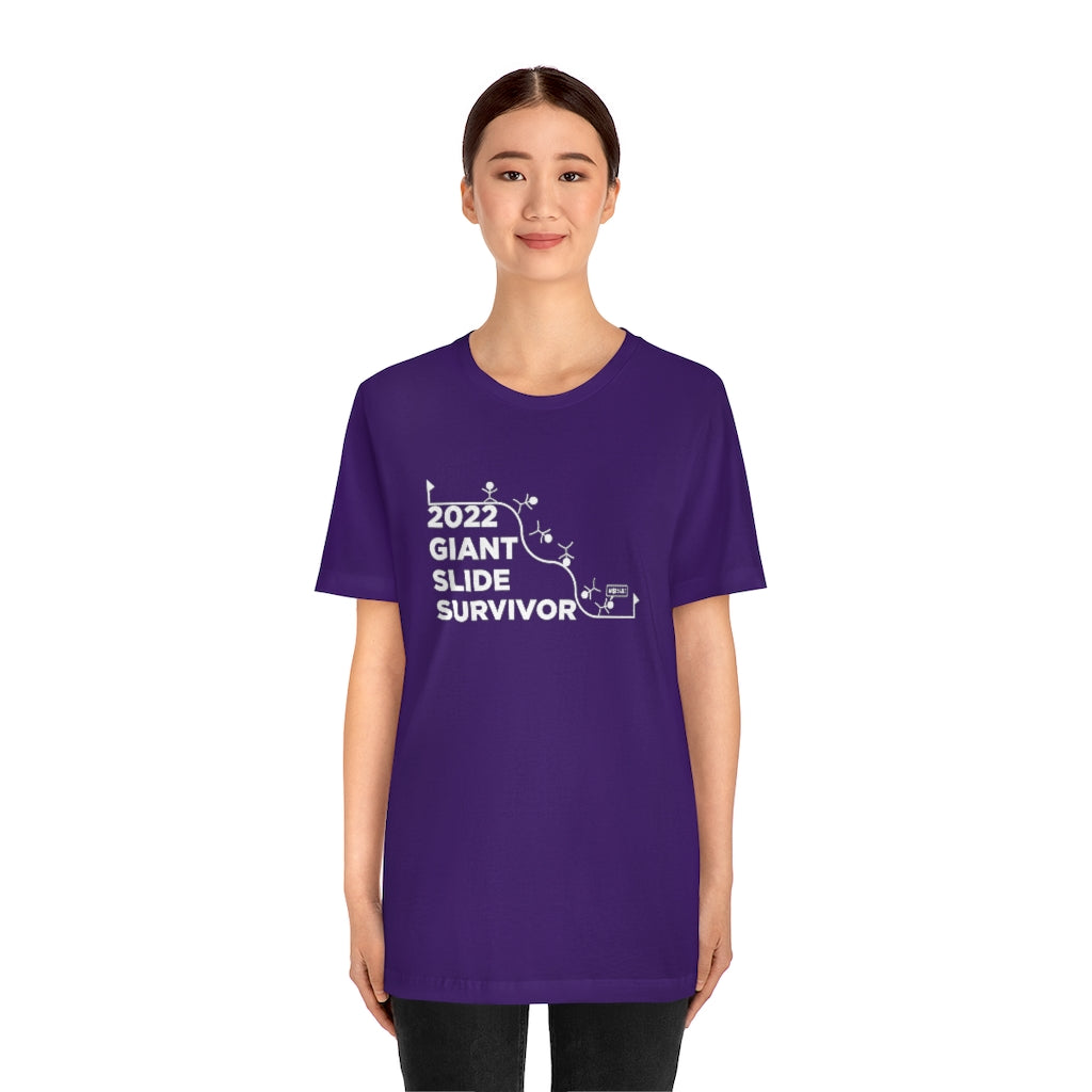 giant slide detroit survivor belle isle purple women's t-shirt