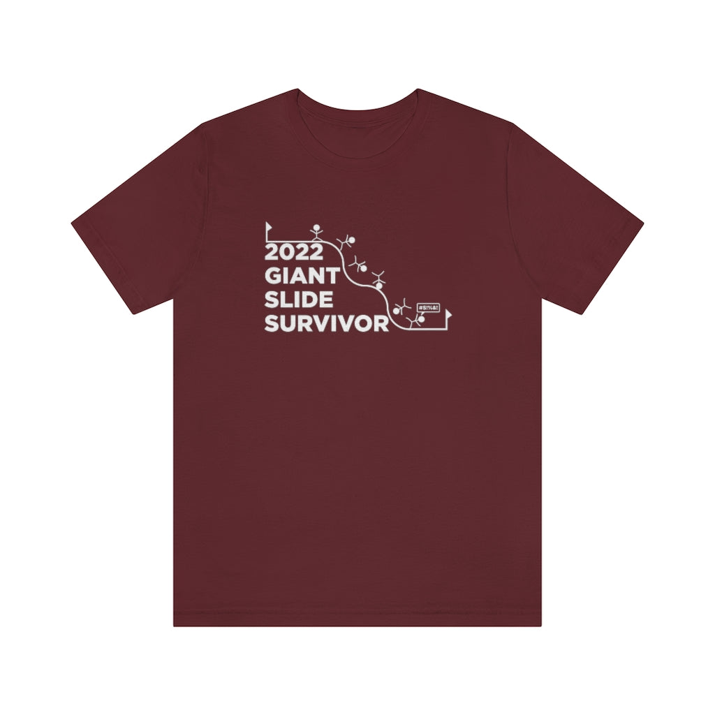 giant slide detroit survivor belle isle maroon t-shirt